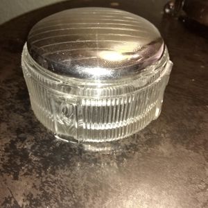Antique Sterling Silver and Glass Jewelry Dish